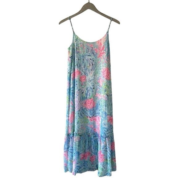 Lilly Pulitzer Winni Maxi Dress in Sink or Swim NEW - Picture 1 of 9